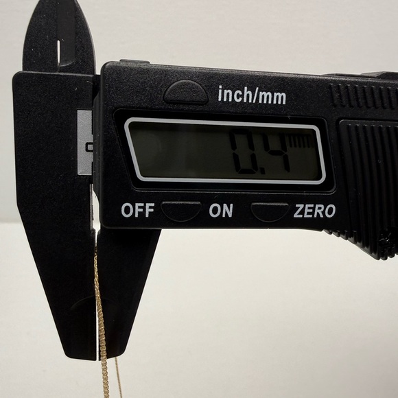 18K Geuine Yellow Gold Bismark Chain Necklace - Picture 12 of 17